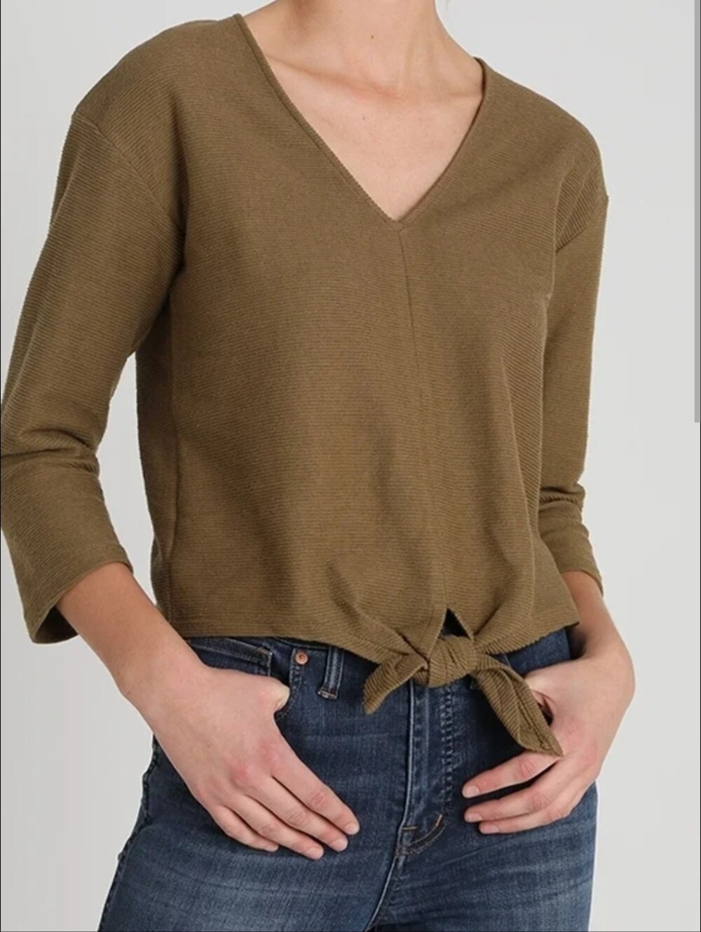 Madewell Texture And Thread Long Sleeve Top